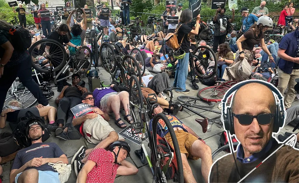 The die-in at City Hall Park