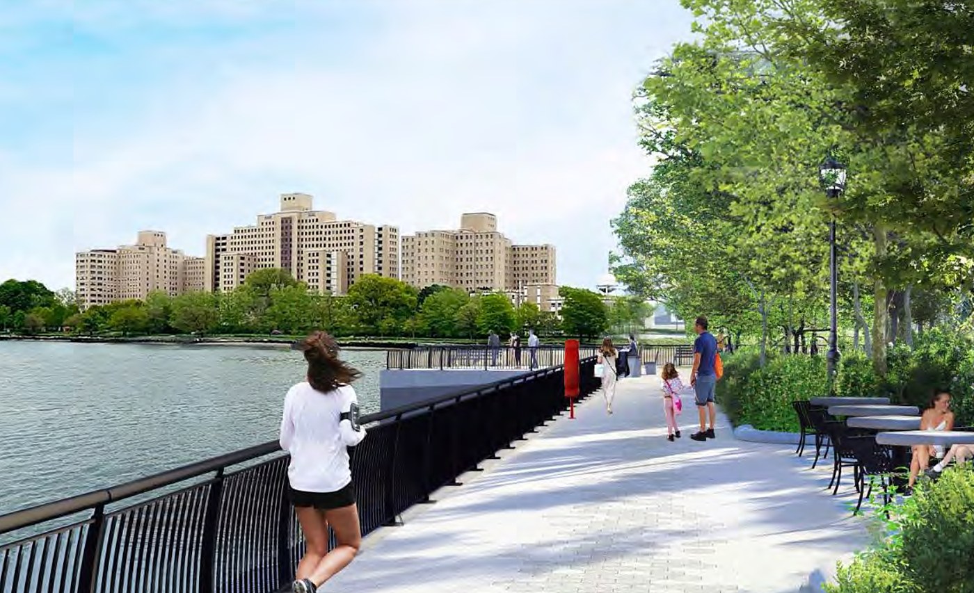 The East Harlem greenway gets cut in half